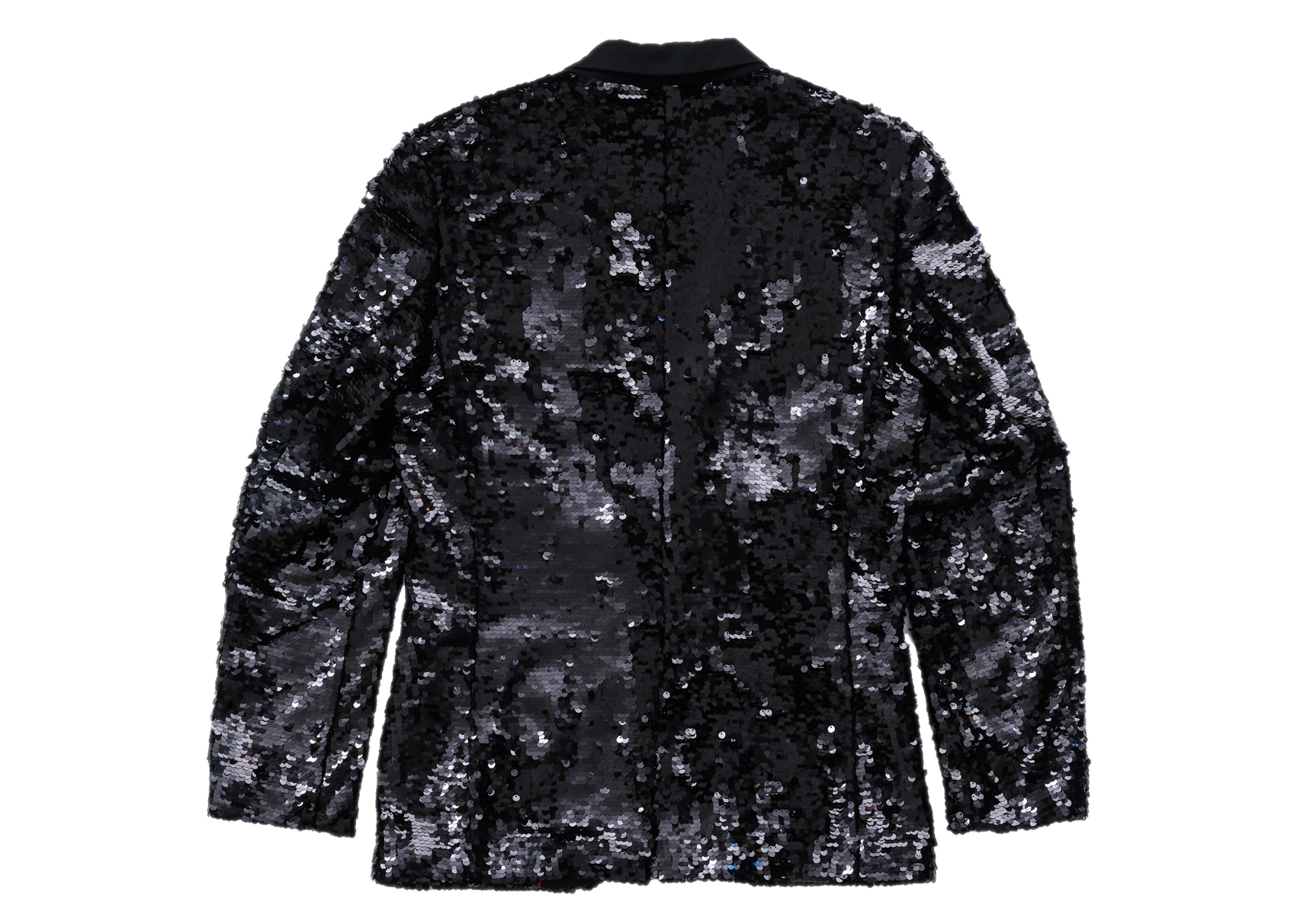 HUGO - A BLACK SEQUIN SUIT JACKET - Image 3 of 3