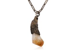 PRADA - AN A/W 2017 WOLF TALISMAN NECKLACE