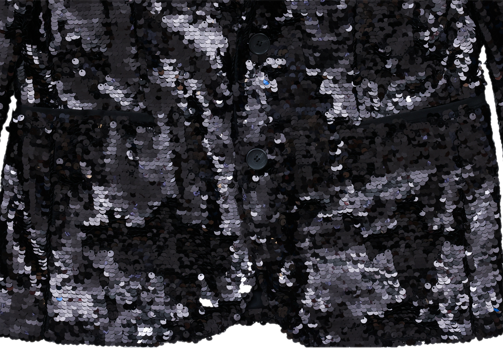 HUGO - A BLACK SEQUIN SUIT JACKET - Image 2 of 3