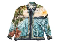 CASABLANCA - A 'SOUND OF THE WAVES' SILK SHIRT