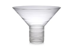 A LARGE CARLO MORETTI GLASS VASE