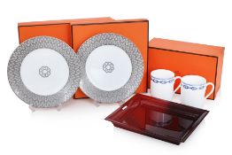 A GROUP OF FIVE HERMES HOMEWARES