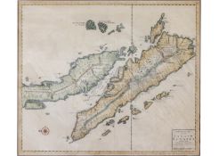 AN EARLY 18TH CENTURY DUTCH MAP OF MALAYA, SINGAPORE AND SUMATRA