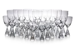 A SUITE OF HOLMEGAARD 'PRINCESS' WINE GLASSES