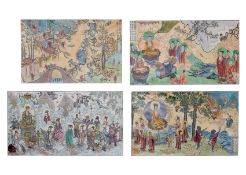 A SET OF FOUR 17TH CENTURY ENGRAVINGS, FROM 'ATLAS CHINENSIS'