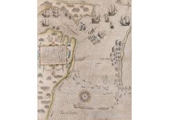 A RARE 1603 GERMAN MAP OF SINGAPORE