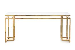 A CONTEMPORARY RECTANGULAR CONSOLE TABLE
