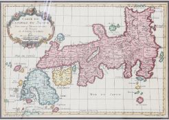 AN 18TH CENTURY FRENCH MAP OF JAPAN