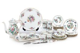 AN AYNSLEY 'PEMBROKE' PORCELAIN COFFEE SET