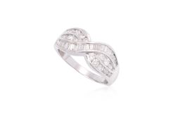 A HIGH KARAT DIAMOND RING