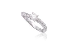 A DIAMOND SOLITAIRE RING