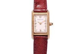A TIFFANY & CO LADIES GOLD WRISTWATCH