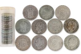NETHERLANDS - WILHELMINA 1/4 & 1 GULDEN (45)