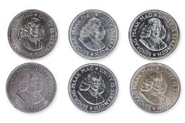 SOUTH AFRICA - ELIZABETH II 50 CENTS 1961-64 (6)
