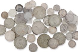 A GROUP OF WORLD SILVER COINS