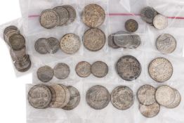 NETHERLANDS - WILLEM II TO WILHELMINA, ASSORTED GULDEN AND CENTS