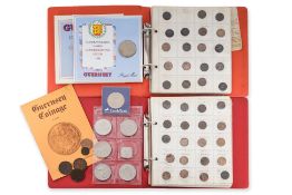 GUERNSEY - A GROUP OF ASSORTED COINAGE