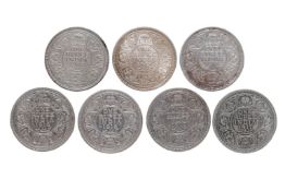 BRITISH INDIA - GEORGE V, ONE RUPEE 1912-1919 (7)