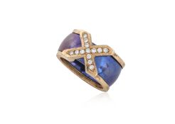 MICHAEL NIEHL - A TITANIUM AND DIAMOND RING