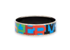 HERMÈS - A 'CAPITALES' WIDE BANGLE