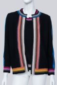 MISSONI - A STRIPED OPEN-FRONT CARDIGAN AND TANK TOP SET