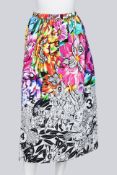 MARY KATRANTZOU - A SS18 'BOWLES' PAINT BY NUMBERS SKIRT