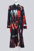 PAUL SMITH - A FLORAL PRINT SHIRT DRESS