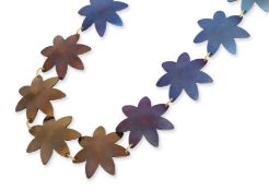 MICHAEL NIEHL - A TITANIUM FLORAL NECKLACE