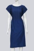 ISSEY MIYAKE - A BLUE PLEATED DRESS