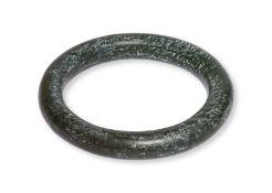 A DARK-GREEN JADE BANGLE