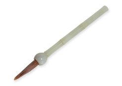 A PALE CELADON JADE CALLIGRAPHY BRUSH