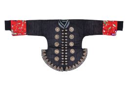 A MIAO EMBROIDERED AND SILVER MOUNTED JACKET