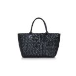 BOTTEGA VENETA - A LIMITED EDITION MEDIUM GLOSSY BLACK CABAT TOTE BAG