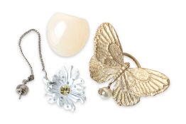 DIOR, GIVENCHY & SAINT LAURENT- THREE PIECES OF COSTUME JEWELLERY