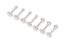 MARIA TASH - A SEVEN PIECE STUD EARRINGS SET