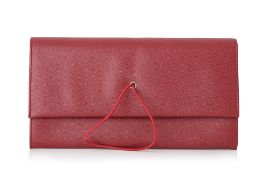 PRADA - A RED SAFFIANO LEATHER WALLET