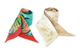 CHLOÉ & LOUIS BARTHELEMY X EMPORIO SIRENUSE- TWO SILK TWILLIES