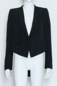 GIVENCHY - A BLACK WOOL TAILCOAT JACKET