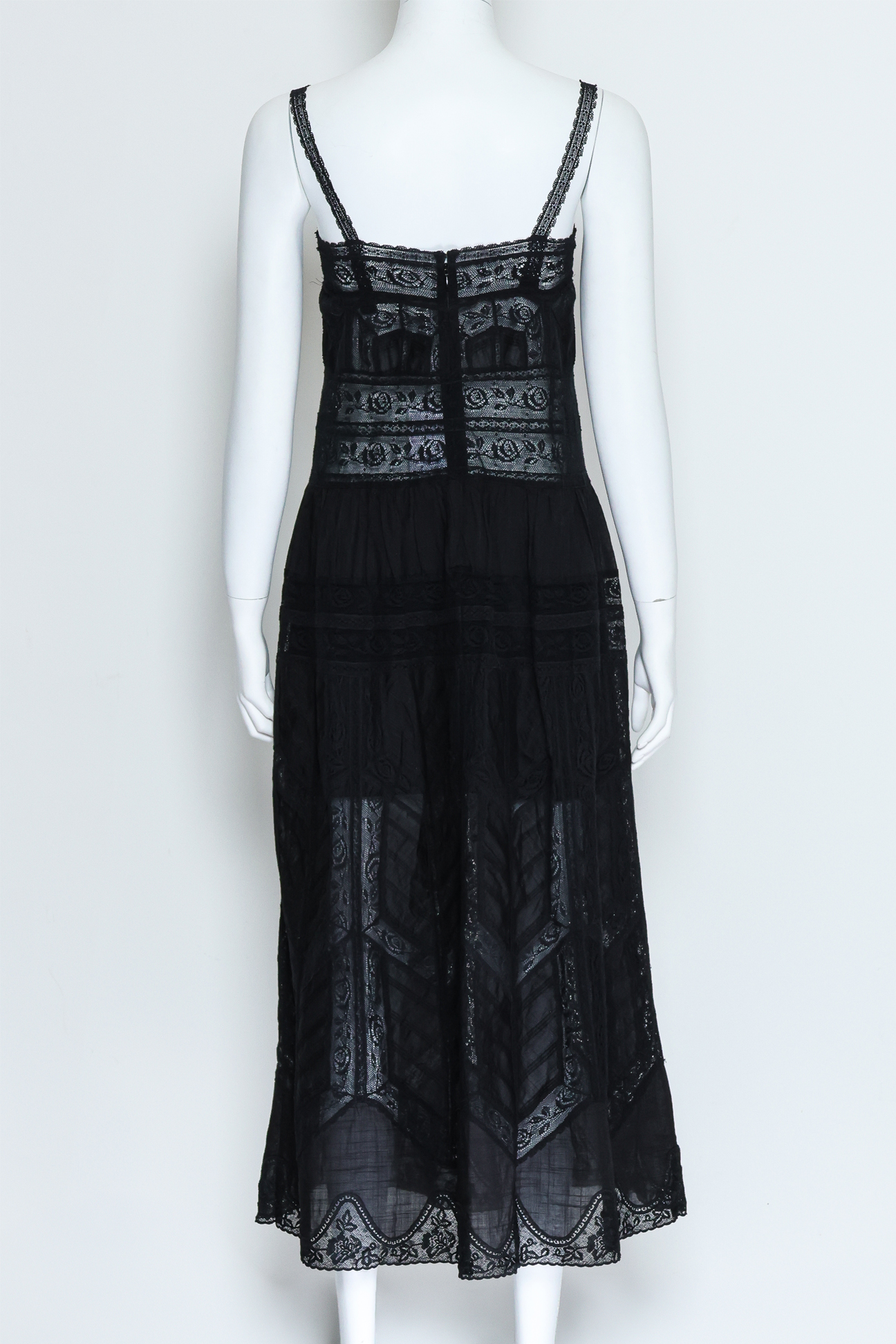 ZIMMERMANN - A BLACK LACE MIDI DRESS - Image 2 of 2