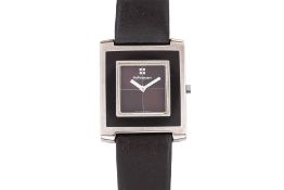 YVES SAINT LAURENT - A SQUARE DIAL WRISTWATCH