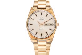 OMEGA - A GENÈVE AUTOMATIC GOLD-TONE WRISTWATCH