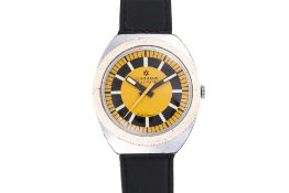 JUNGHANS - A '1972 OLYMPICS' YELLOW DIAL DIVER WRISTWATCH