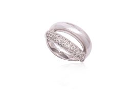 A DIAMOND BAND RING
