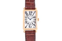 A FRANCK MULLER 'LONG ISLAND' GOLD WATCH