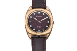 GLASHÜTTE - A SPEZIMATIC BISON 26 RUBIS AUTOMATIC WRISTWATCH