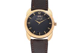 JAEGER LE COULTRE - A GOLD POWERMATIC 'BUMPER POWER RESERVE' AUTOMATIC WRISTWATCH