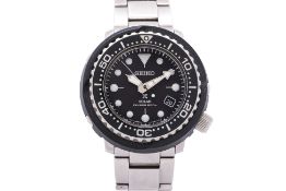 SEIKO - A PROSPEX SOLAR 'TUNA' DIVER WRISTWATCH
