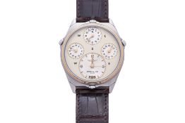 BREITLING - A 'WORLD TIME' WRISTWATCH