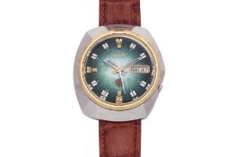 SEIKO - AN ADVAN AUTOMATIC WRISTWATCH WITH KALEIDOSCOPIC DIAL