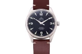 OMEGA - AN 'AQUA TERRA' RAILMASTER CO-AXIAL CHRONOMETER WRISTWATCH